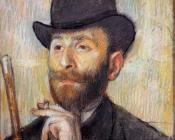 埃德加 德加 : Portrait of Zacherie Zacharian